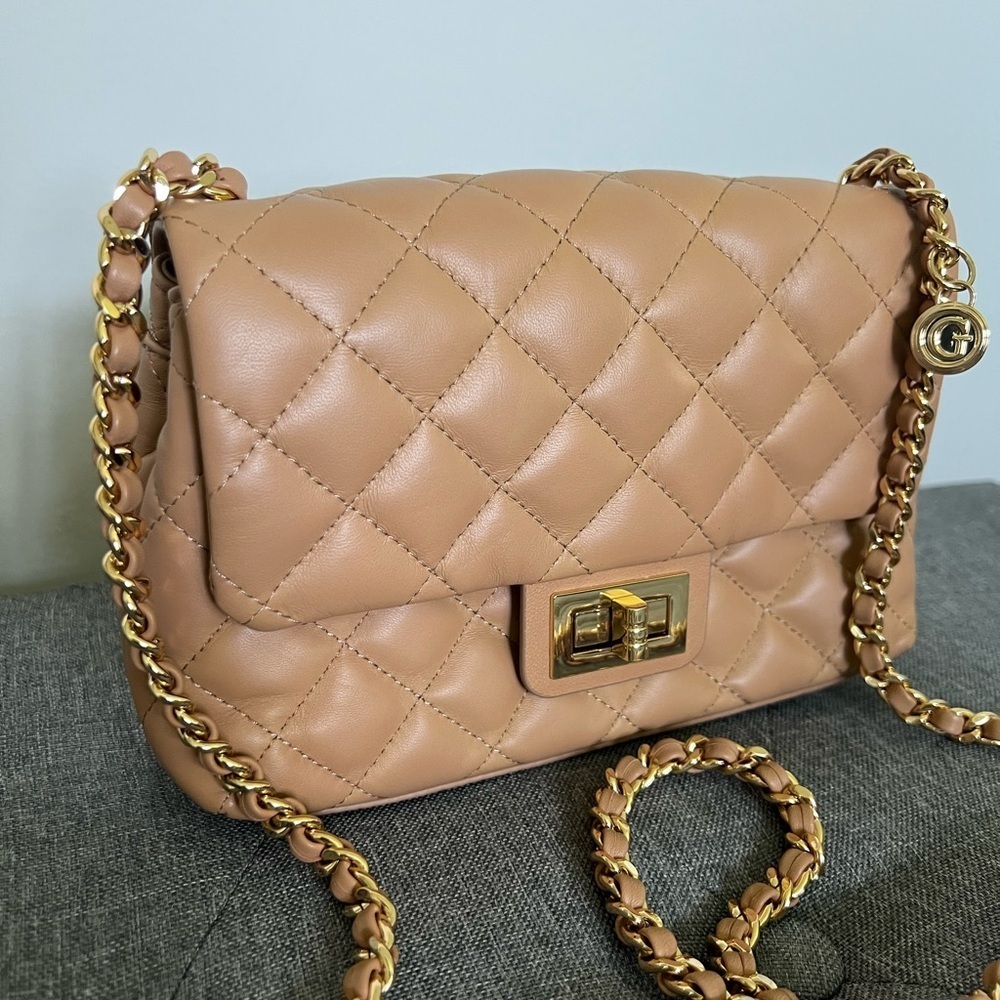 G by Giuliana Black Label Quilted Lamb Leather Crossbody - Picture 3 of 10